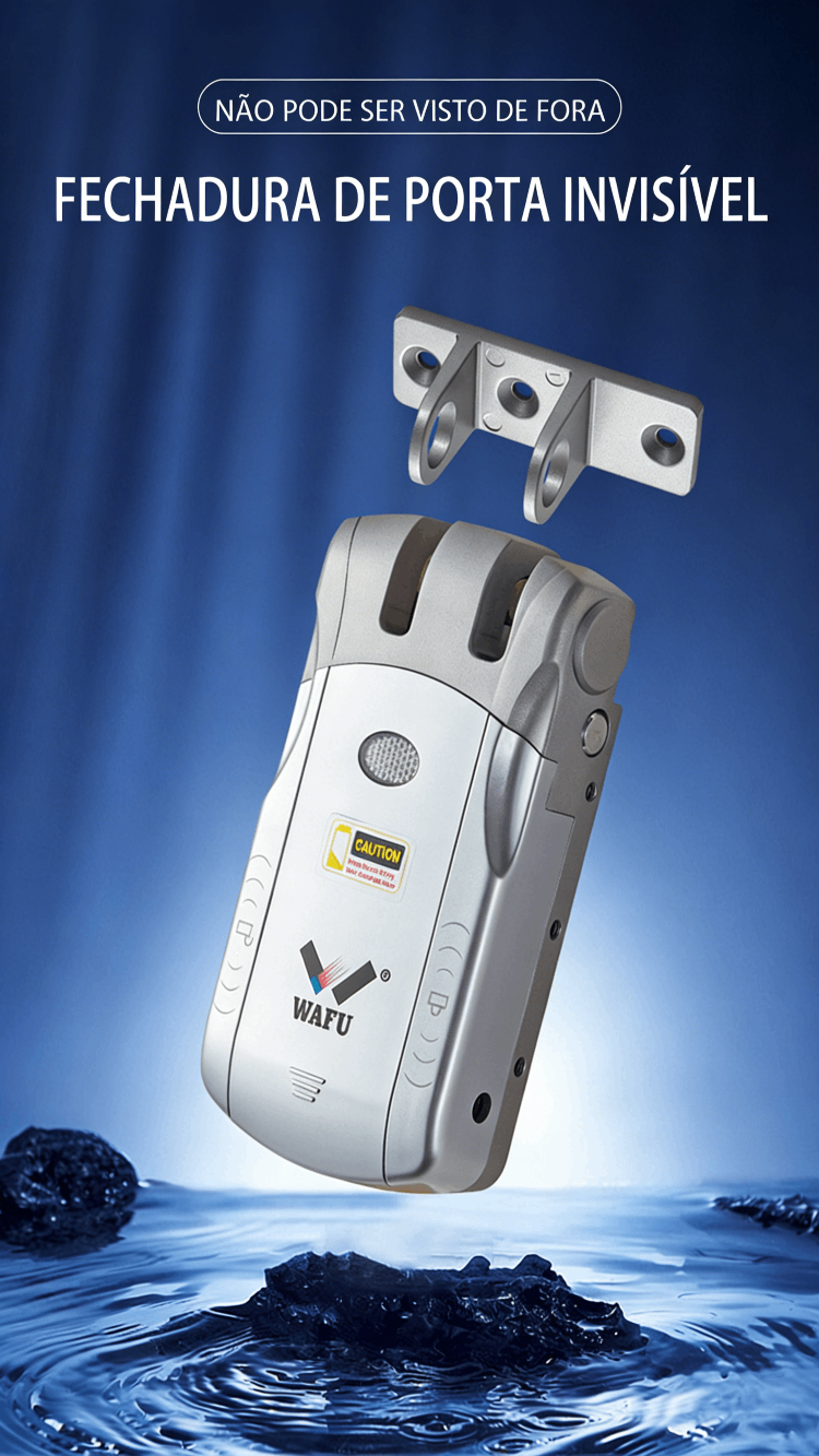 Fechadura oculta WAFU sem qualquer hardware visível no exterior