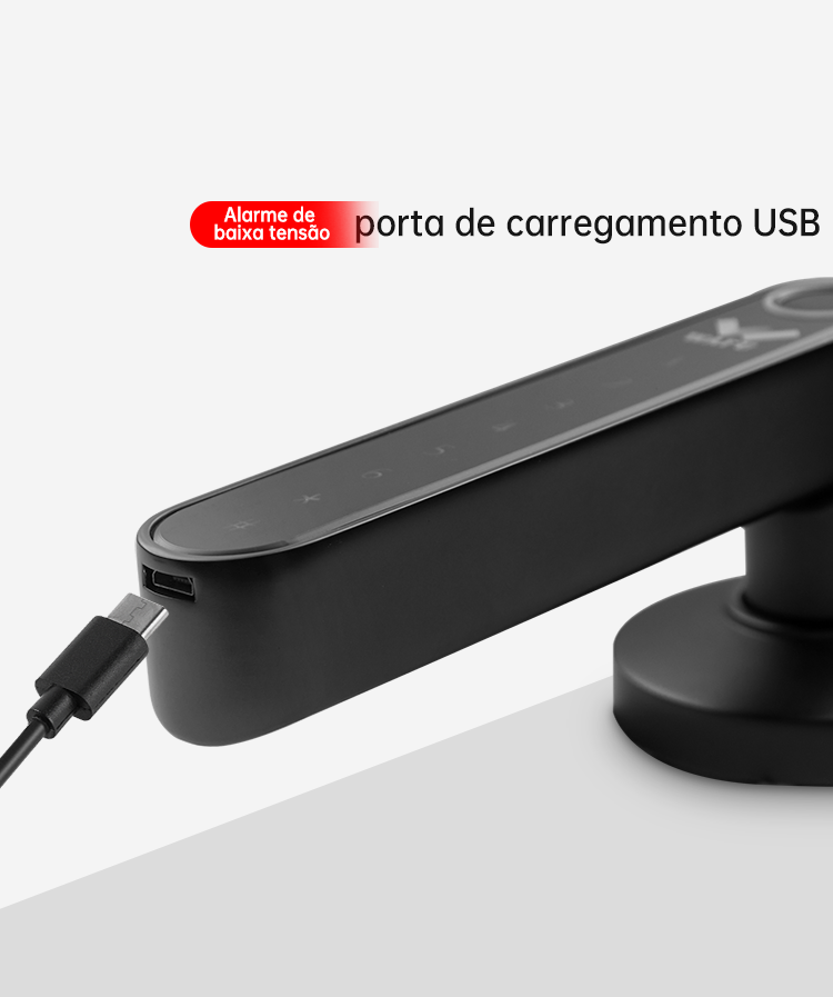 Lembrete de bateria fraca e porta USB de alimentação de emergência da WF-016