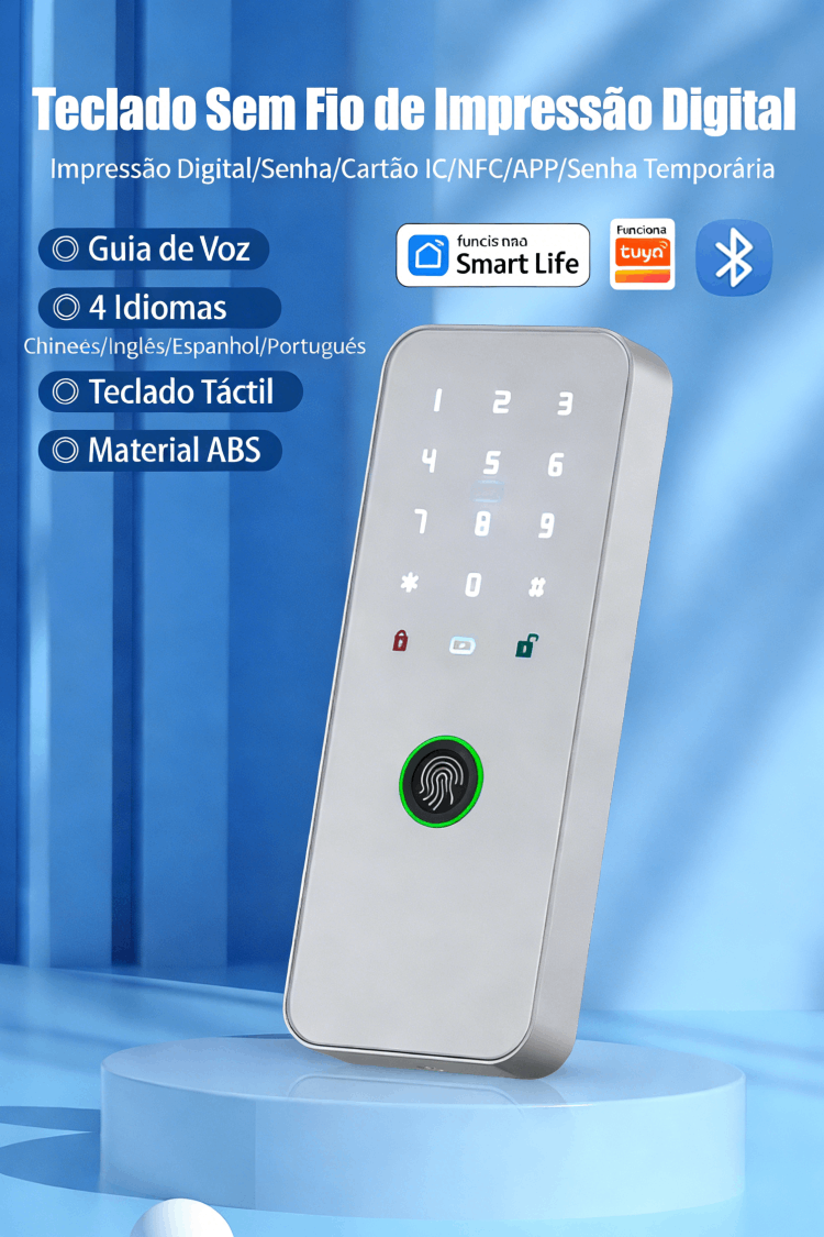 WF-019 teclado biométrico sem fios