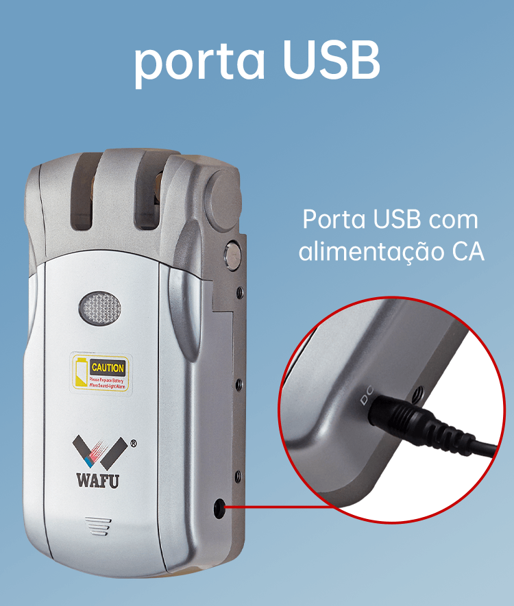WF-019 porta USB para alimentação de emergência