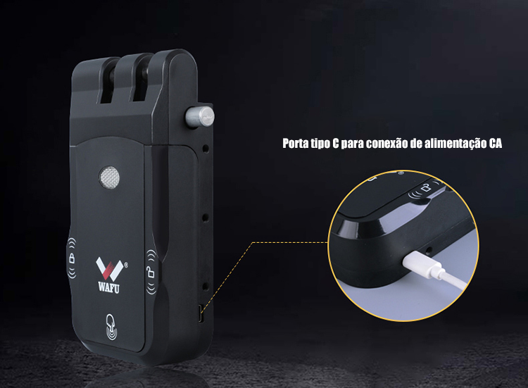 WF-026 porta Type‑C para alimentação de emergência