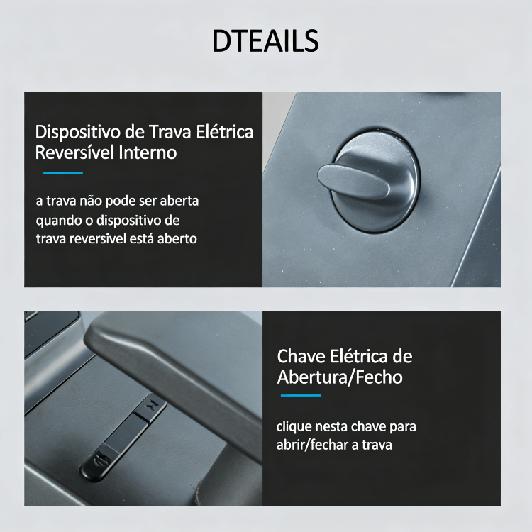WF-MY4 botão interior do trinco e abertura/fecho elétrico