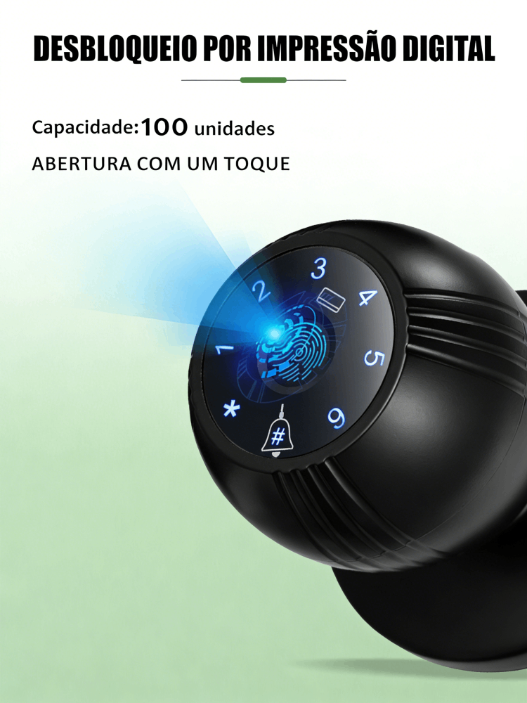 WF-Q7 desbloqueio por impressão digital de um toque com capacidade para 100 impressões