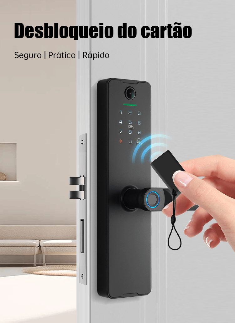 WF-X8 desbloqueio por cartão IC seguro e rápido