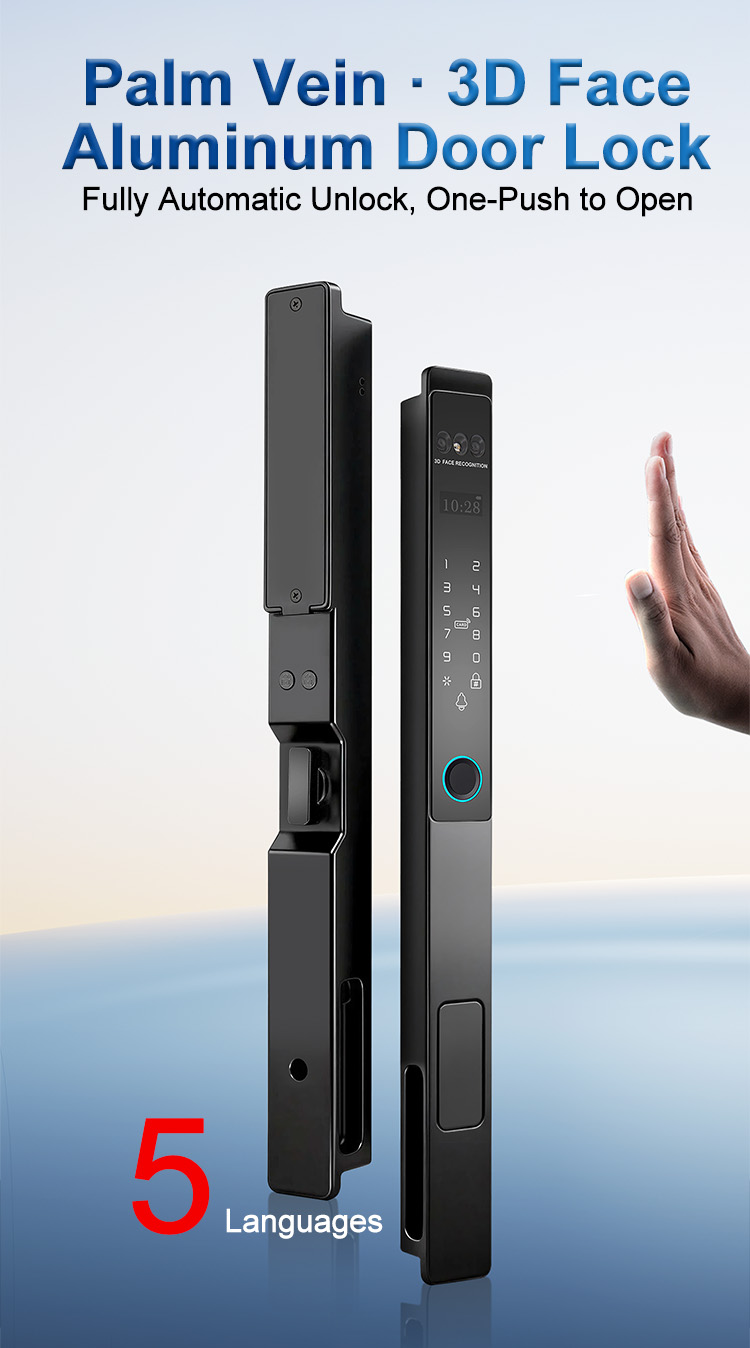 Fechadura de alumínio WF-021 totalmente automática com rosto 3D e veia da palma | Detalhes e configuração do produto 1