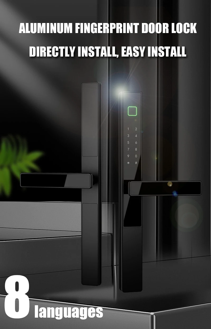 WAFU WF-023 Fechadura inteligente de alumínio com impressão digital | Imagem detalhada do produto 1