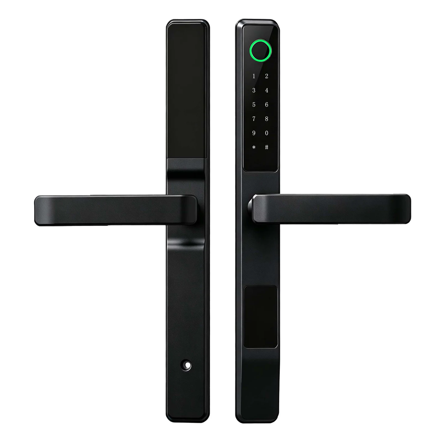 Fechadura inteligente WF-V4 com manípulo para portas de alumínio com corte térmico 5